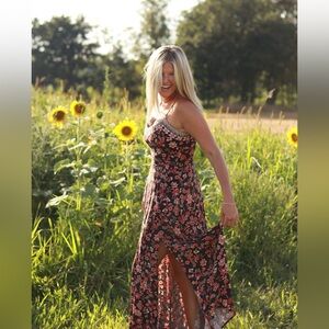 Black floral Idyllwind Dress